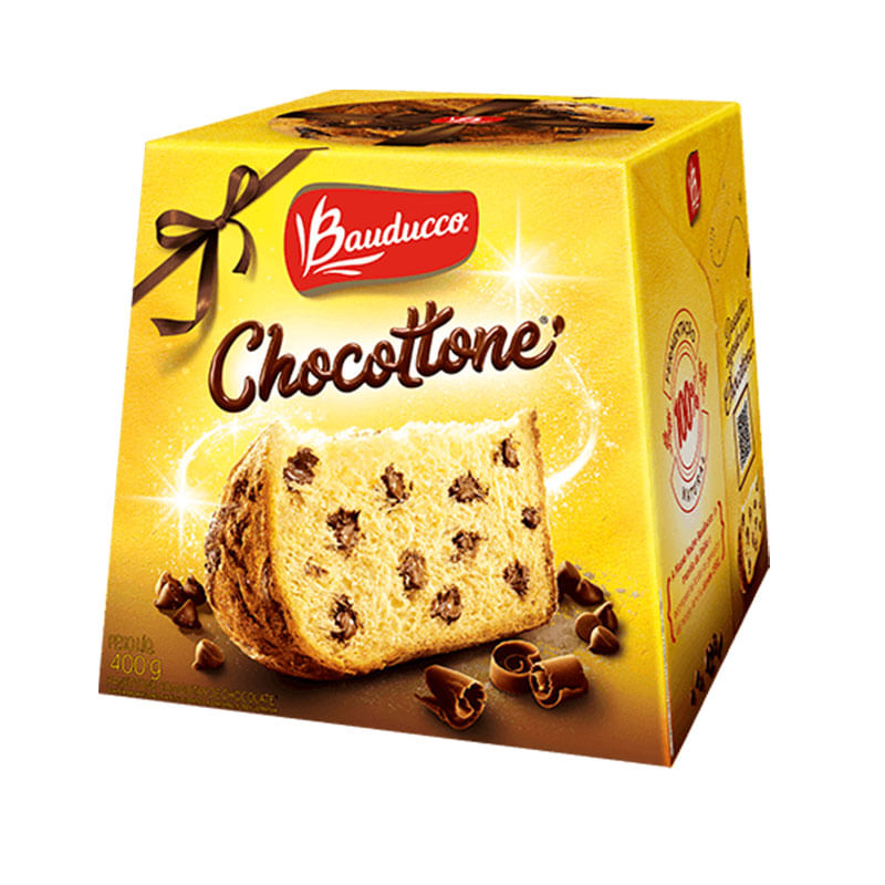 Chocotone Bauducco  Gotas Chocolate 400g