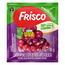 Refresco em Pó Frisco Uva 18g