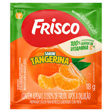 Refresco em Pó Sabor Tangerina Frisco 18g