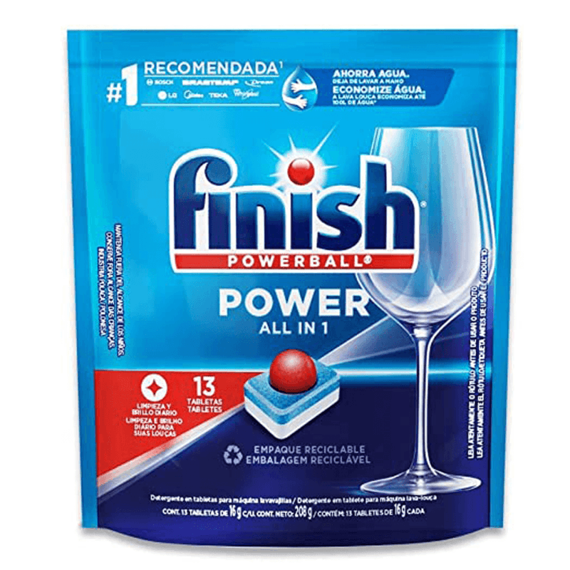 Lava Louças Finish em Tablete para Máquina 208g 