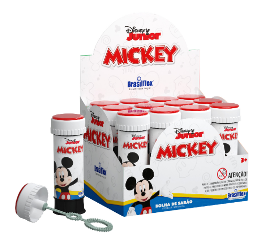 Bolha De Sabão Com Jogo Mickey Unica 60ml