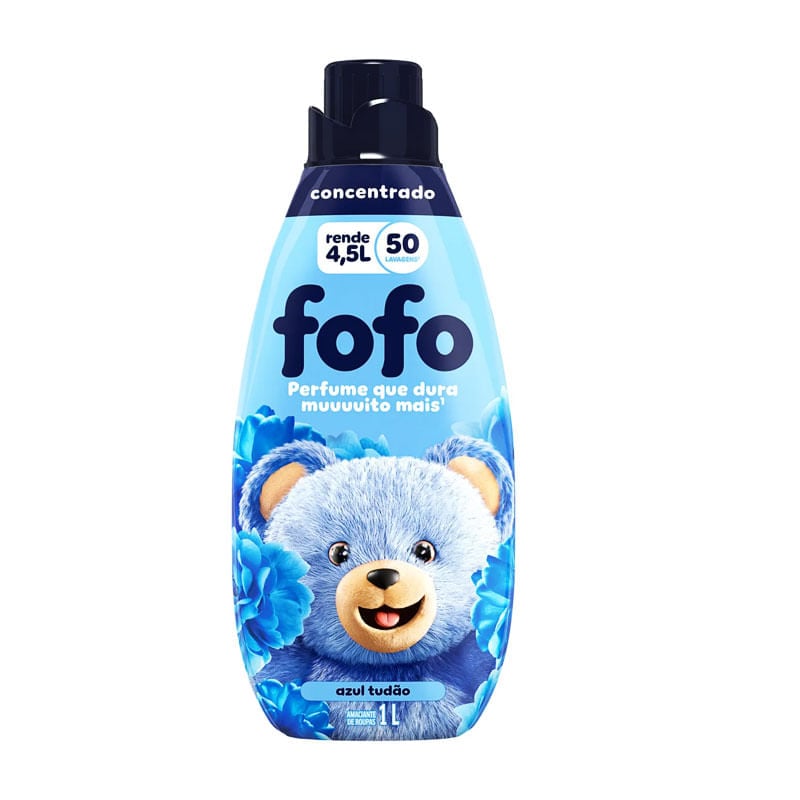 Amaciante Fofo Concentrado Azul Tudão 1L