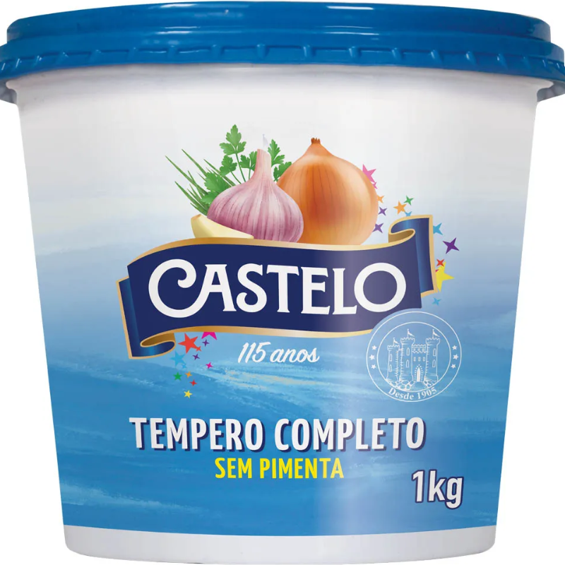 Tempero Castelo Completo Sem Pimenta 1 kg