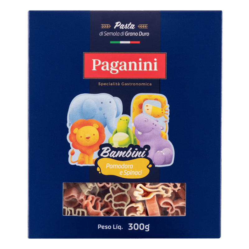 Massa Paganini Bambini Bichinhos 300g