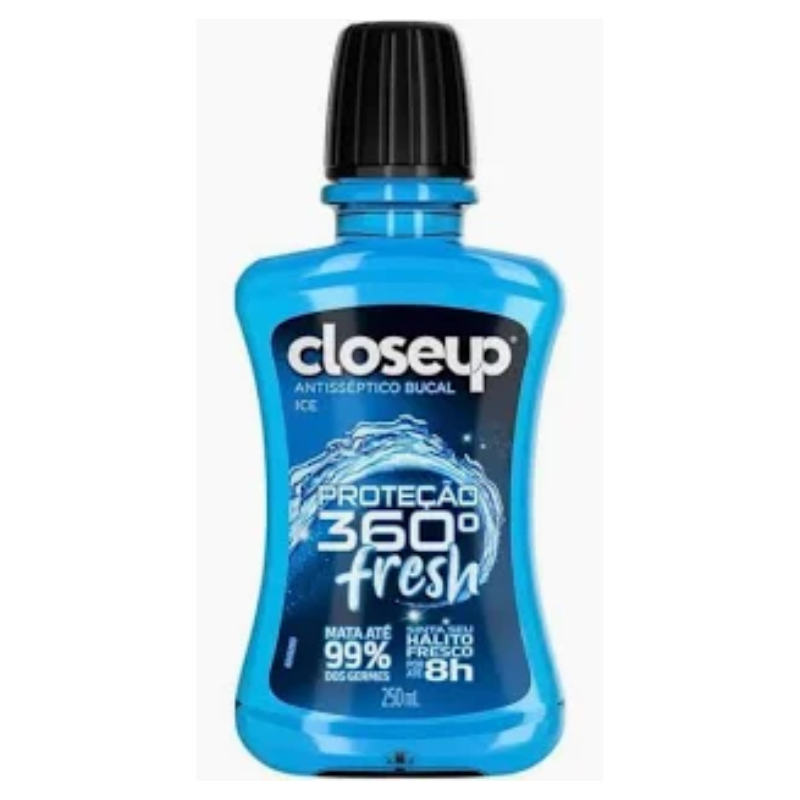 Enxaguante Bucal Close Up Ice Proteção 360° Fresh 250 ml