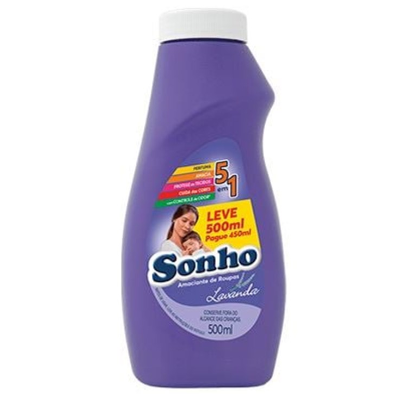 Amaciante Sonho Lavanda Leve500ml Pague450ml