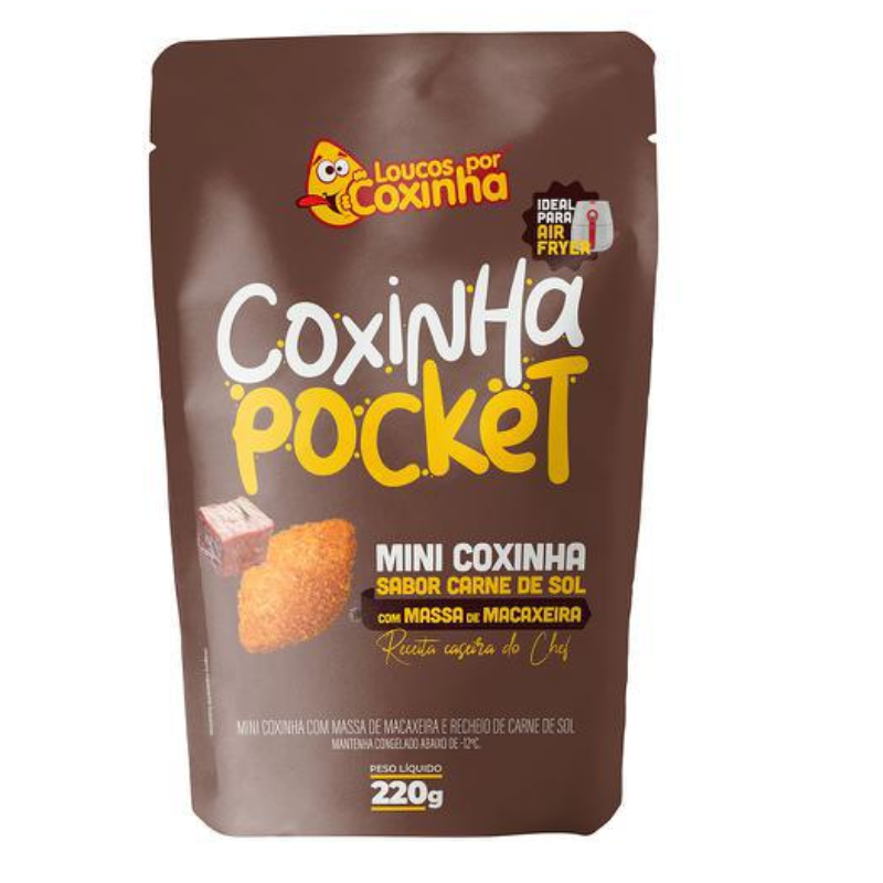 COXINHA POCKET 220G MACAXEIRA/FRANGO
