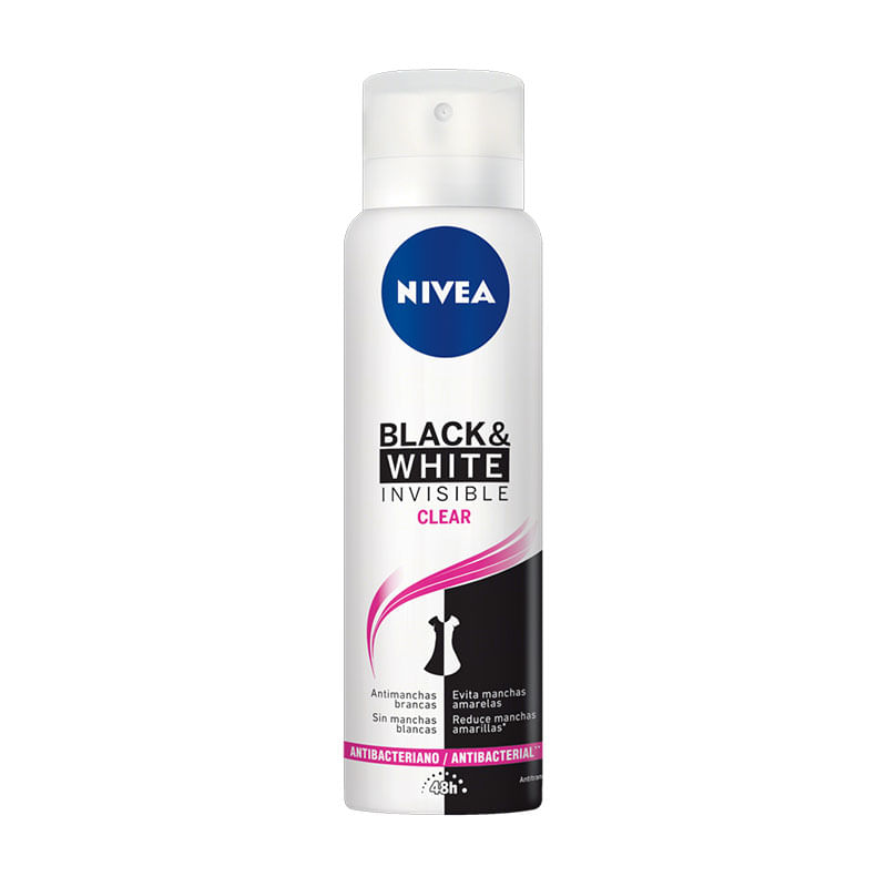 Desodorante Aerossol Nivea 150ml Invisible Black & White Clear