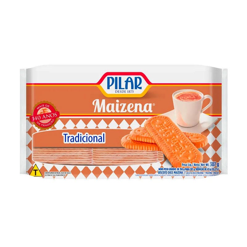 Biscoito Maizena Pilar Tradicional 307g