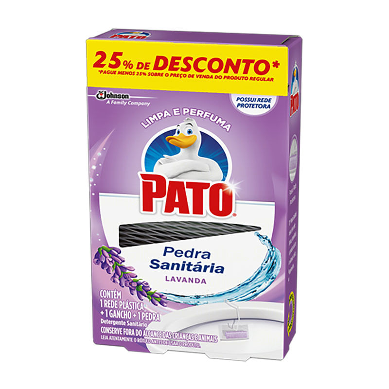 Pedra Sanitária Pato Lavanda 25% Desconto 25g  