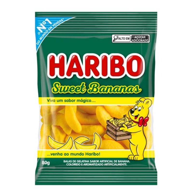 BALA HARIBO GEL SWEET BANANAS 80G