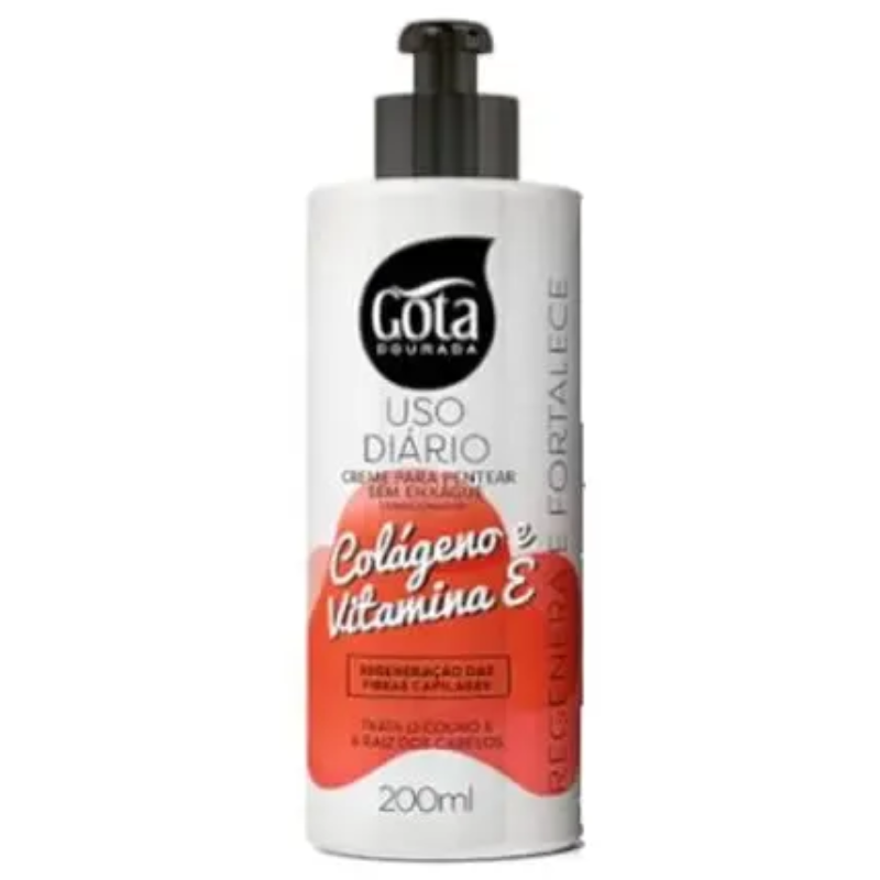 Creme De Pentear Gota Dourada  Colágeno  200ml
