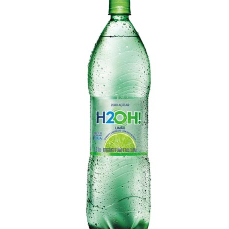 H2OH! Limão com Gás Garrafa PET de 1,5 Litro