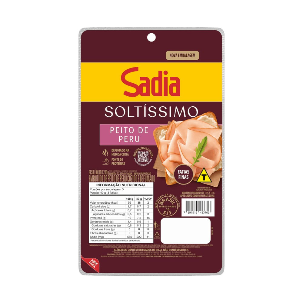 PEITO DE PERU SADIA DEF FAT FINAS 200G