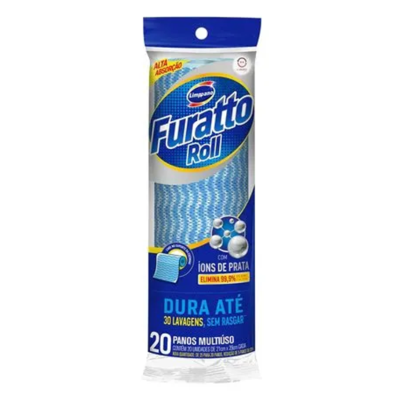PANO MULT FURATTO ROLL AZUL 1X20UN