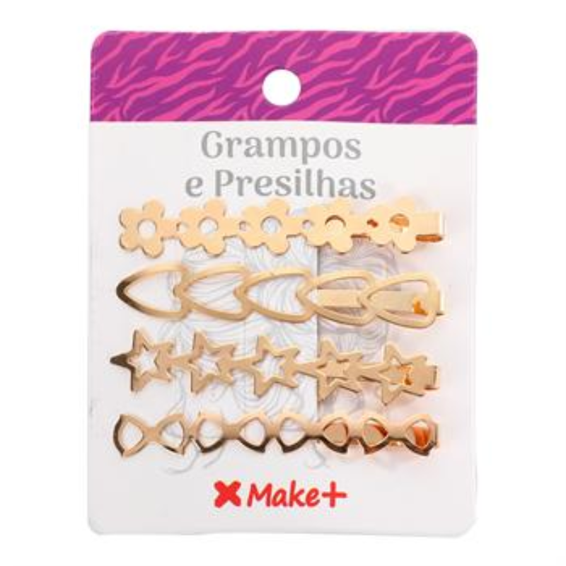 Grampos Luxo Dourado