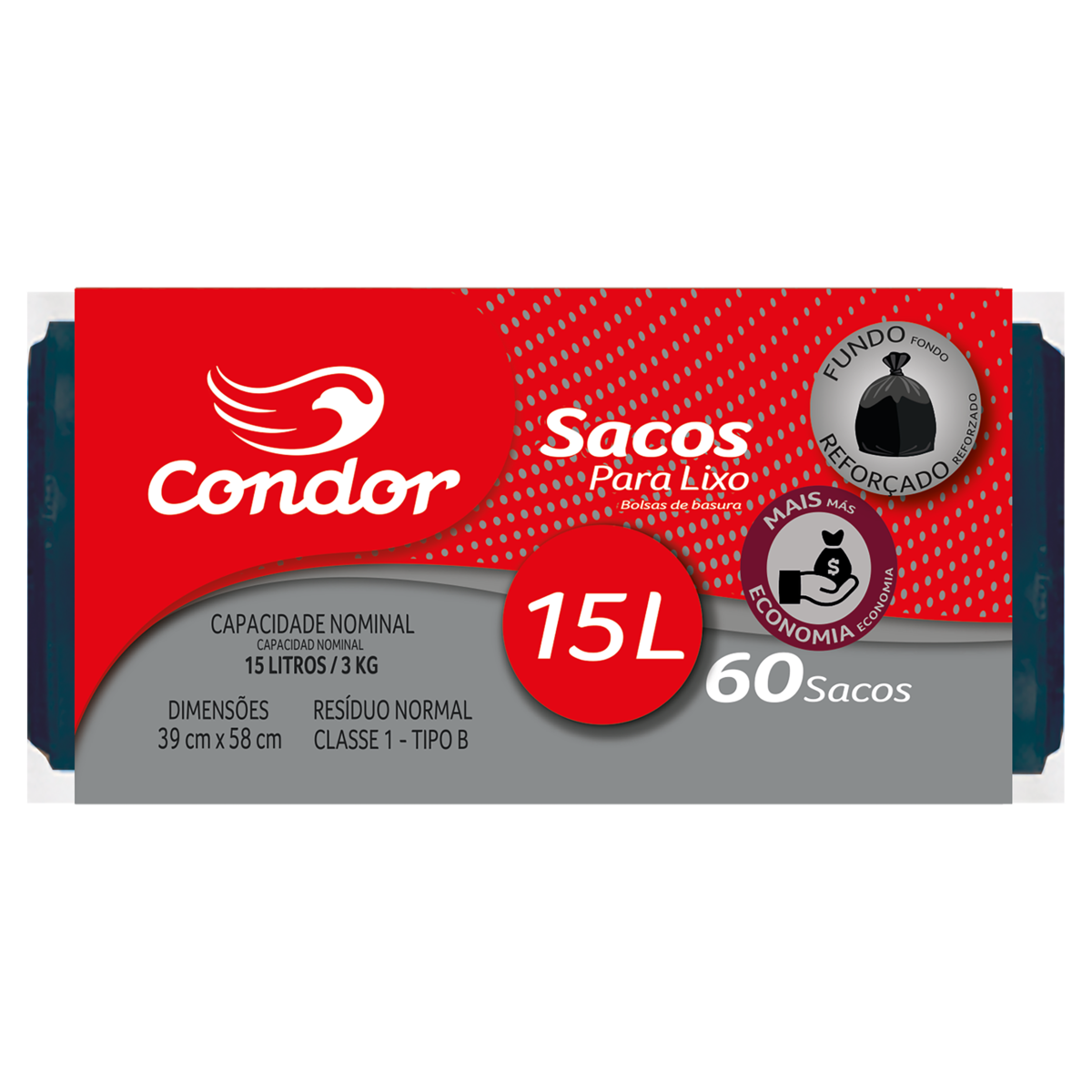 SACO P LIXO 15L RF ECO CONDOR 1460 UN