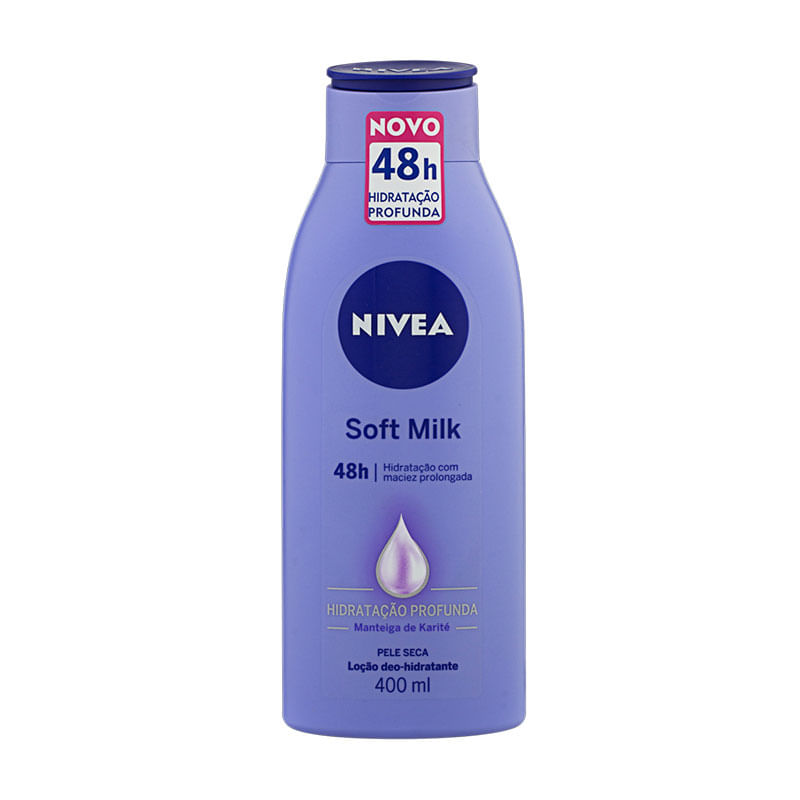 Hidratante Nivea Soft 400ml Milk Pele Seca