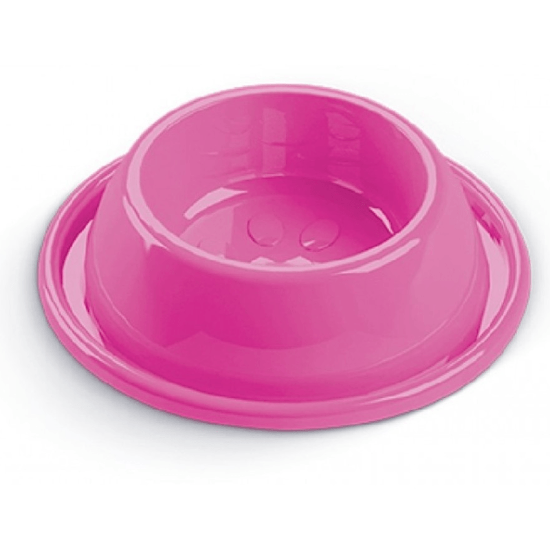 Comedouro de Plástico AntiFormiga Rosa Neon 1500ml