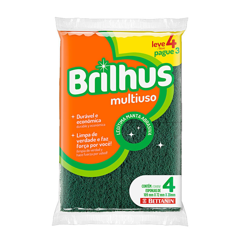 Esponja Brilhus Multiuso Leve4 Pague3