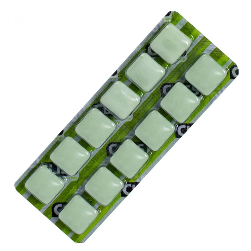 Chicle Cliss Cartela Maça verde  1X12UN