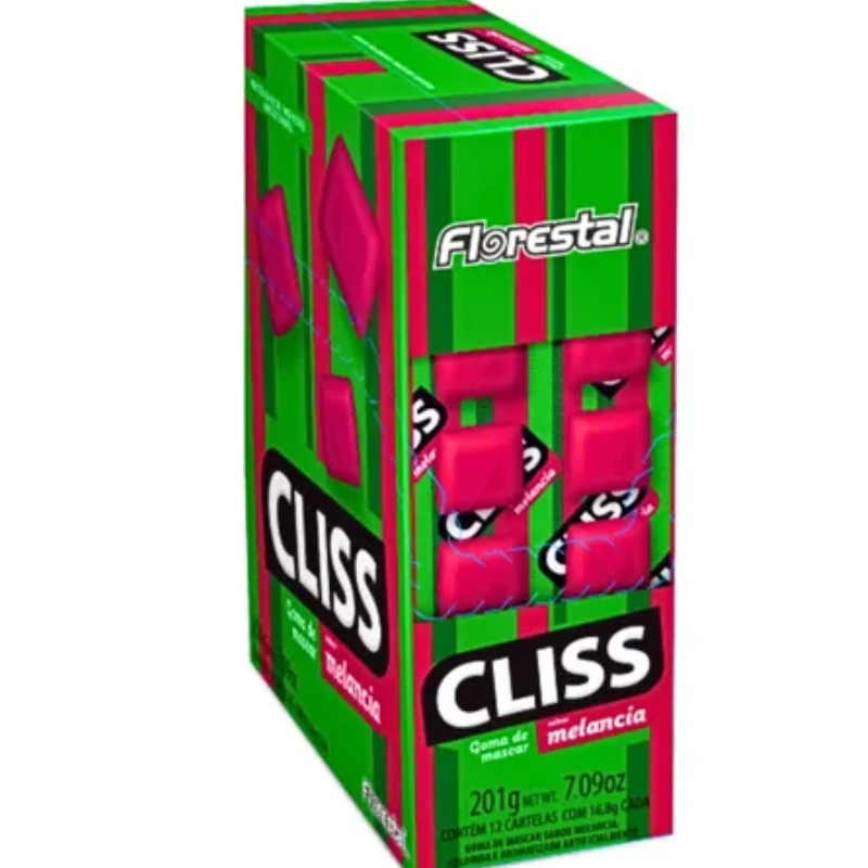 CHICLE CLISS CART MELANCIA FLORE 1X12UN 