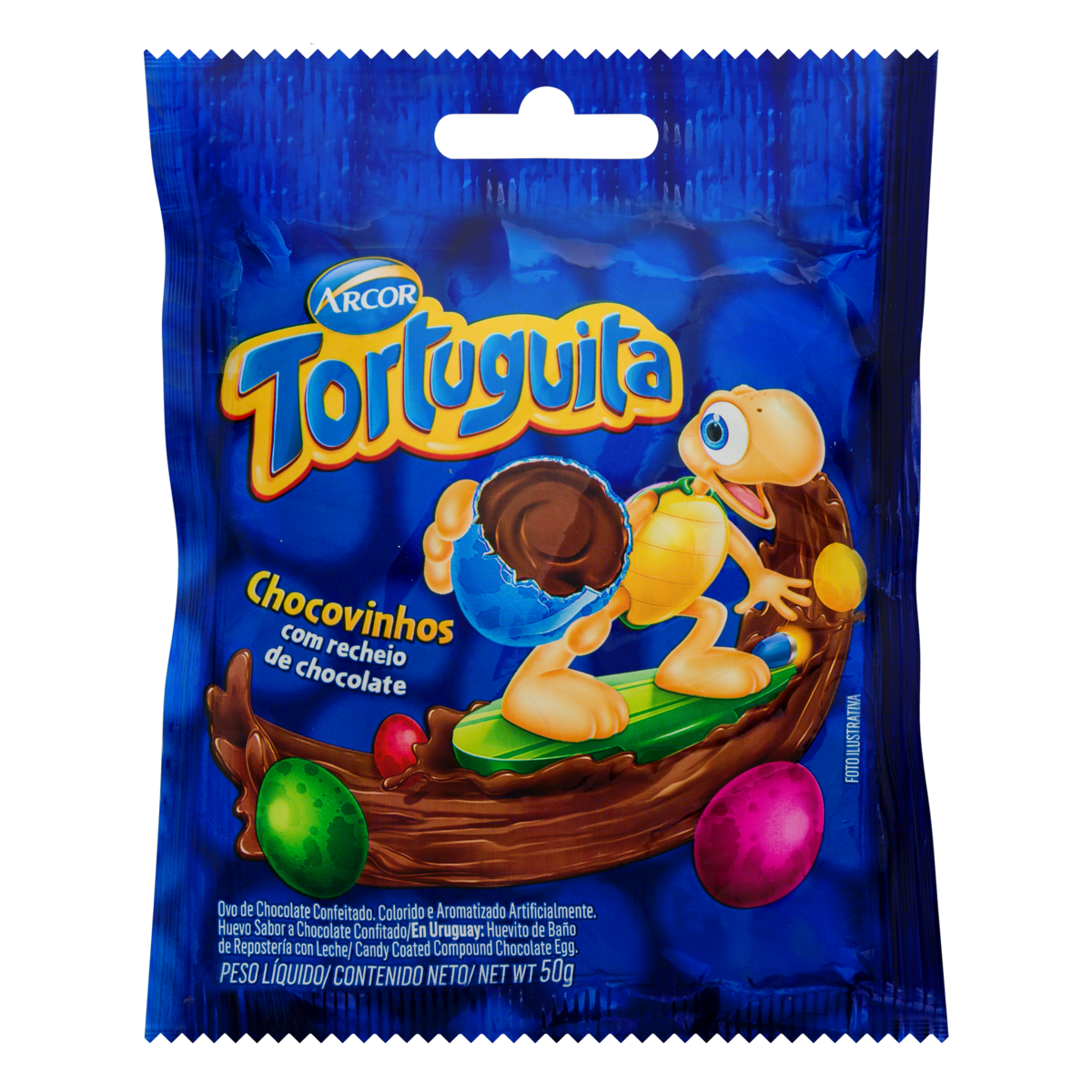 CHOC ARCOR TORTUGUITA CHOCOVINHOS 50G