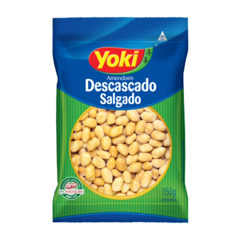 Amendoin Descascado Salgadinhos Yoki 150g