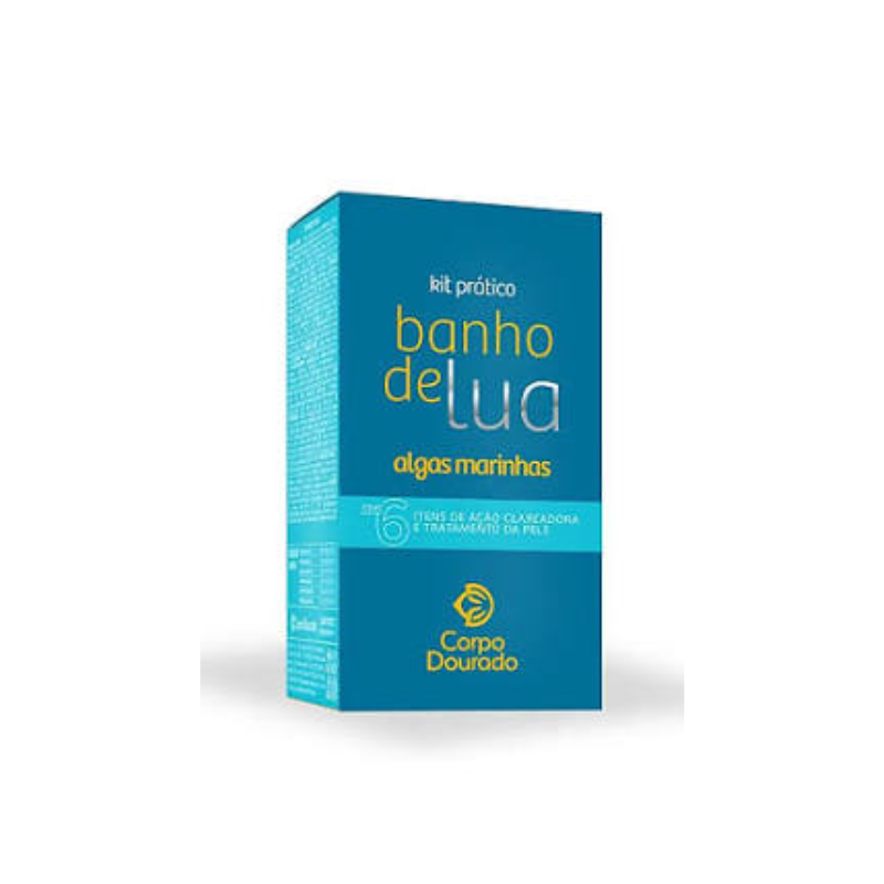 Kit Corpo Dourado Banho de Lua Algas Marinhas