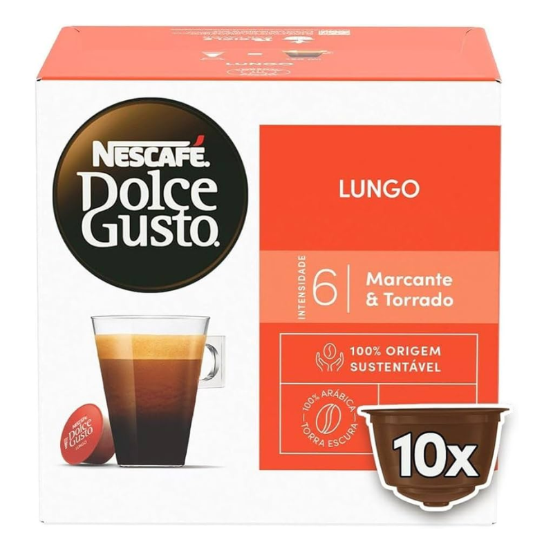 Nescafé Dulce Gusto em Cápsulas Lungo 10x70g