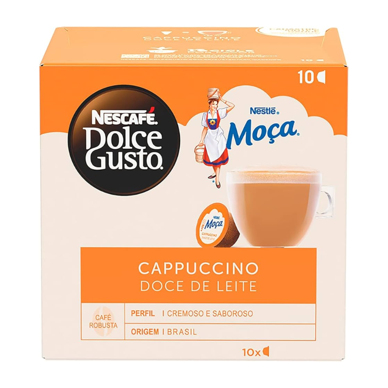 Café em Cápsulas Nescafé Dolce Gusto Cappuccino Doce de Leite 170g 