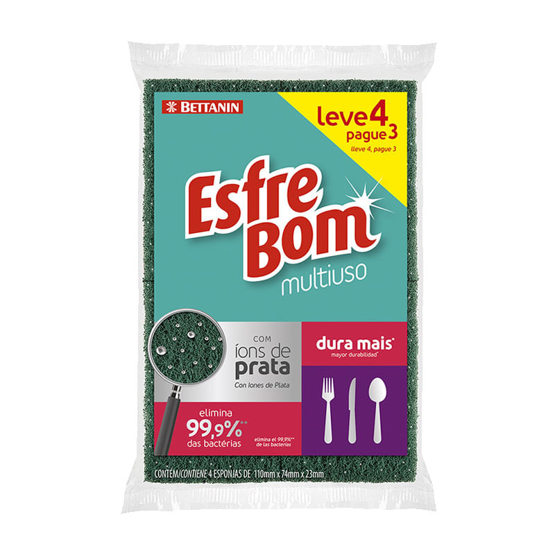Esponja Esfrebom Multiuso Leve3 Pague4