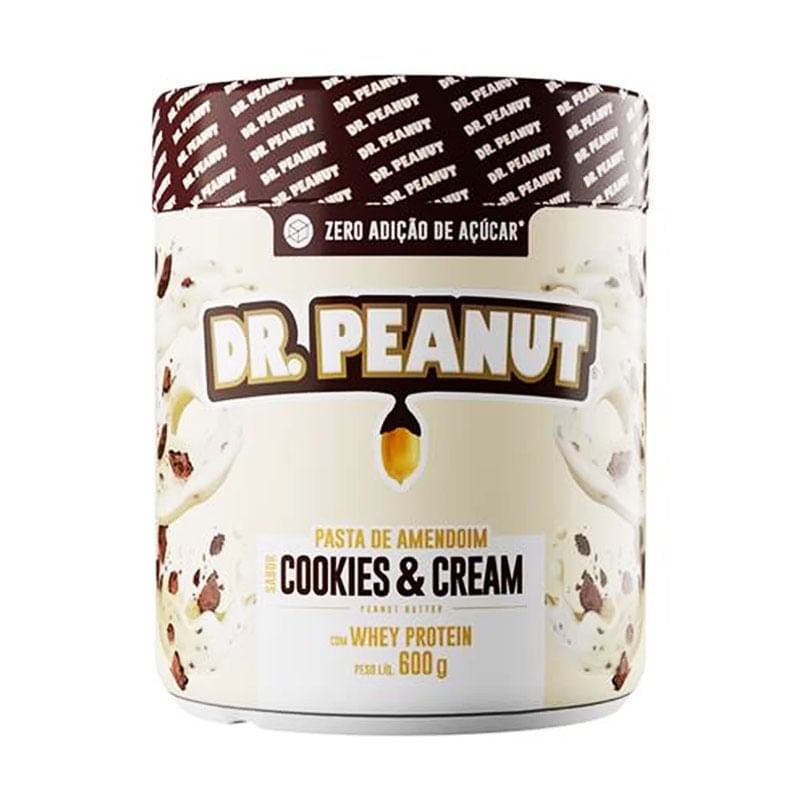 Pasta de Amendoim Dr. Peanut Cookies Cream 600g