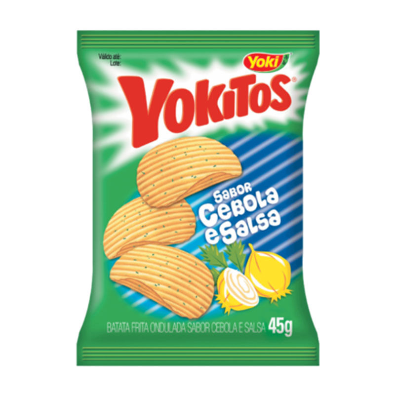 Batata Ondulada Yoki Cebola e Salsa 45g 