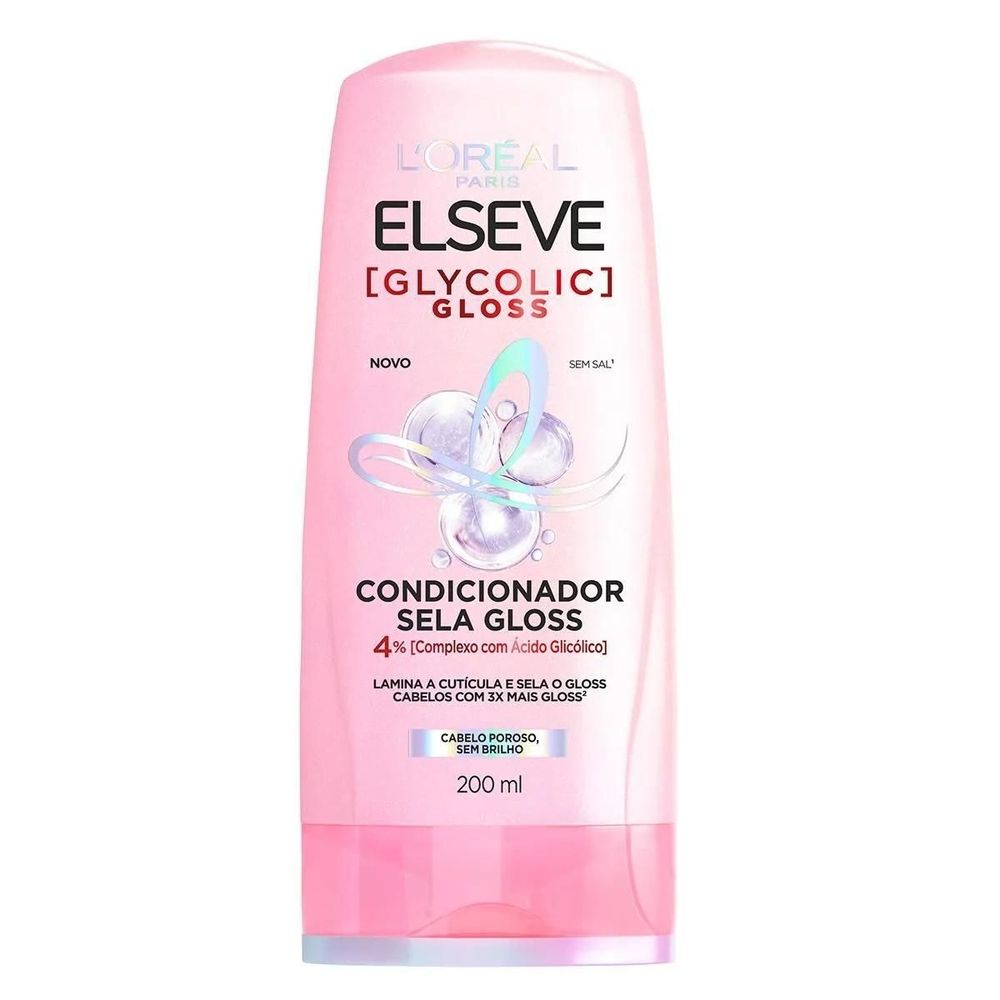 Condicionador Elseve 200ml Glycolic Gloss