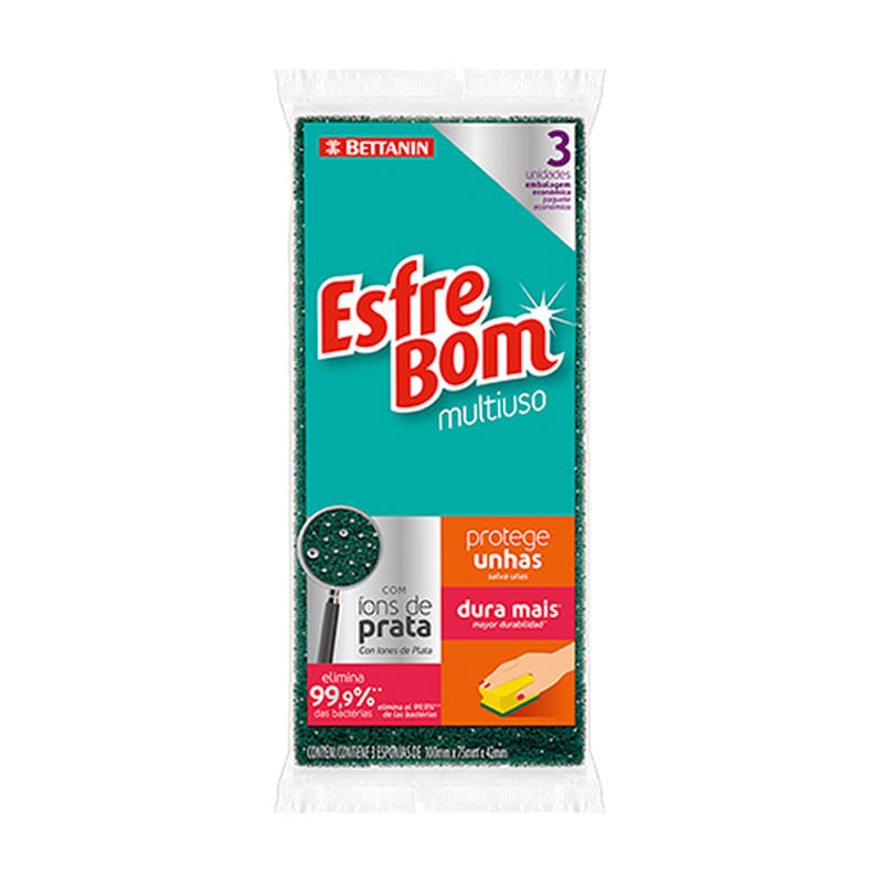 Esponja Esfrebom Protege Unhas 3un