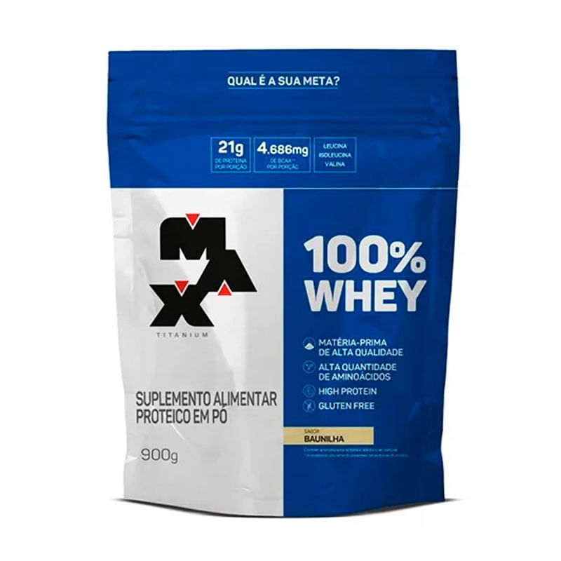 100% Whey Baunilha Refil 900g