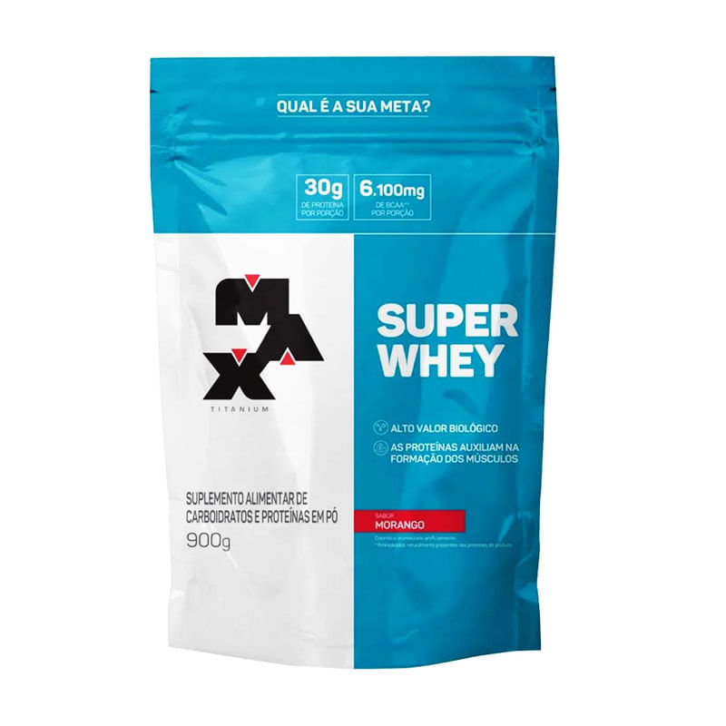 Super Whey Morango v01 Refil 900g