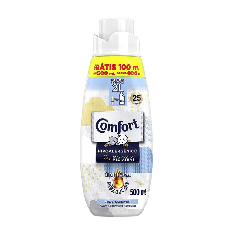 Amaciante Comfort Concentrado Puro Cuidado L500ml P400ml 