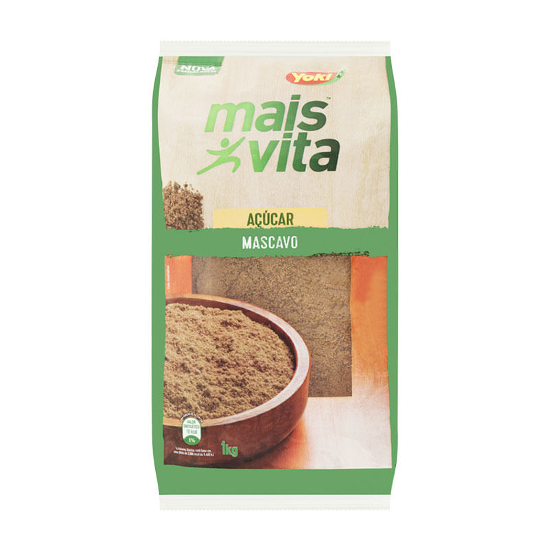 Açúcar Mascavo Yoki Mais Vita 1kg