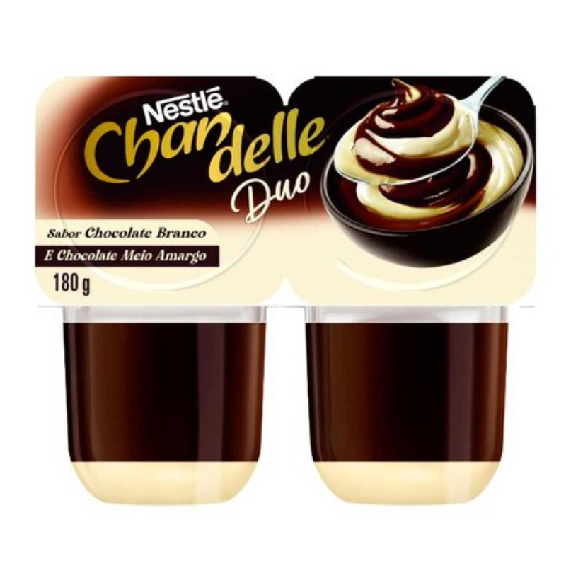 Chandelle Duo Duo Chocolate Branco e Meio Amargo 180g