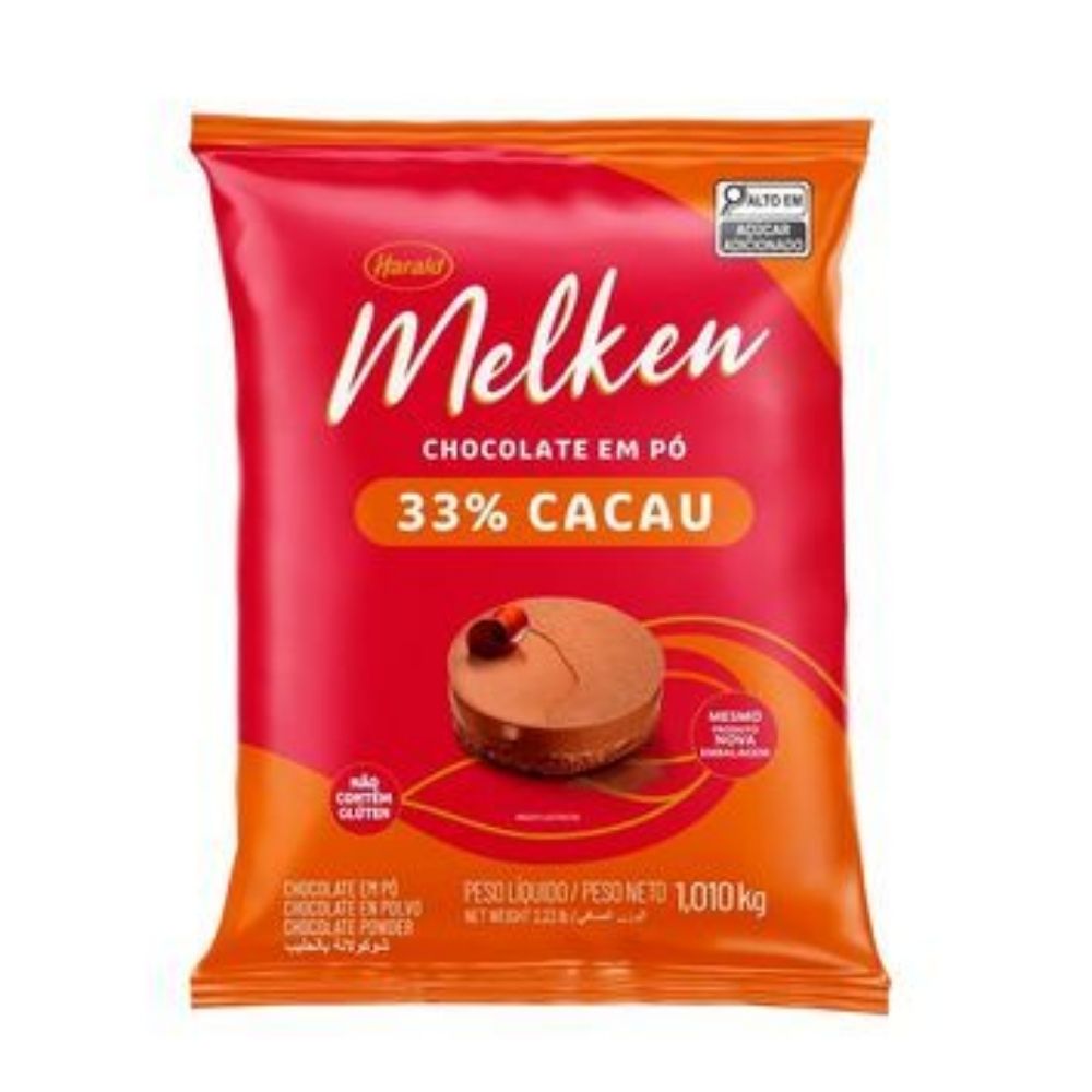 CHOCOLATE EM PÓ 33% MELKEN HARALD 1,010KG