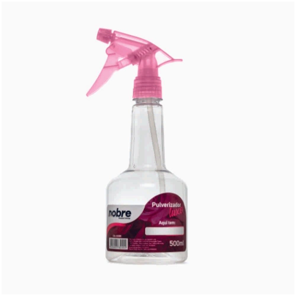 PULVERIZADOR TRANSP LUXO 500ML FL ROSA