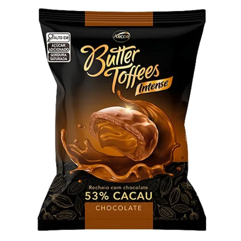 BALA ARCOR BUTTER TOFFE 53% CACAU 90G
