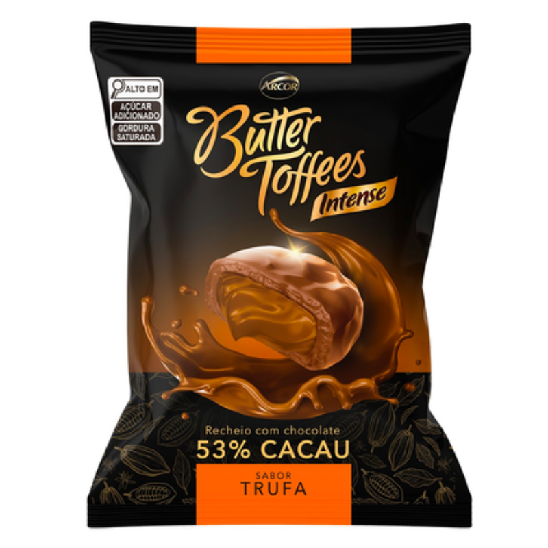BALA ARCOR BUTTER TOFFE 53% TRUFA 90G