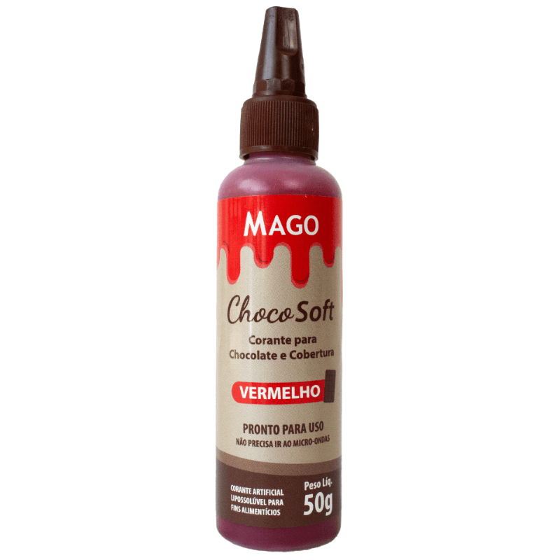 Corante Mago Choco Soft Vermelho 50g 