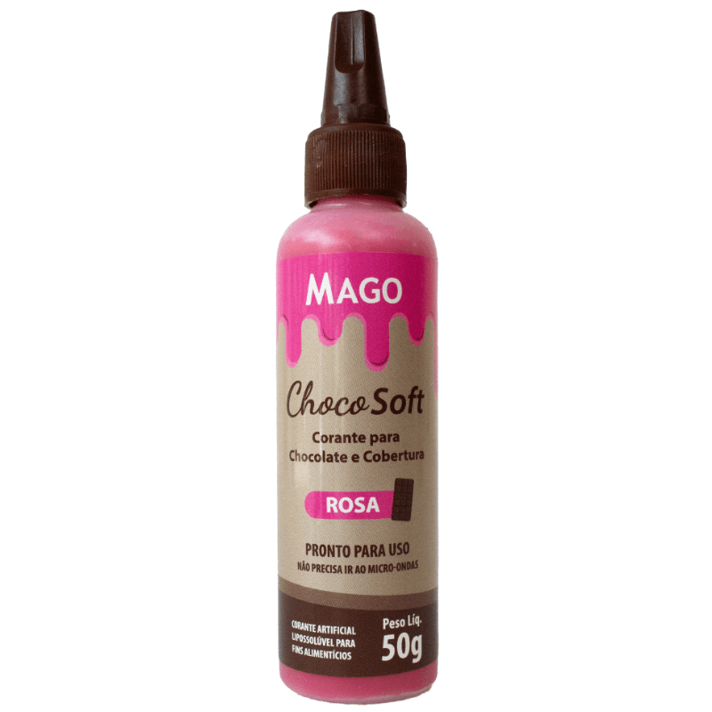 Corante Mago Choco Soft Rosa 50g 