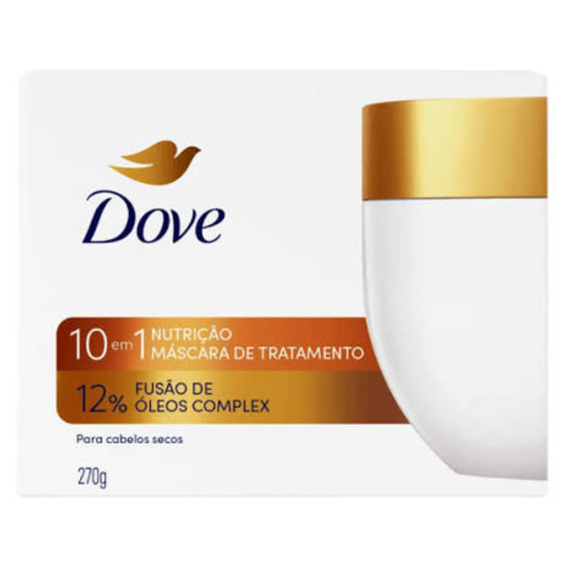 Másc. de Tratamento Dove 10 em 1 Nutrição + Fusão de Óleos 270g