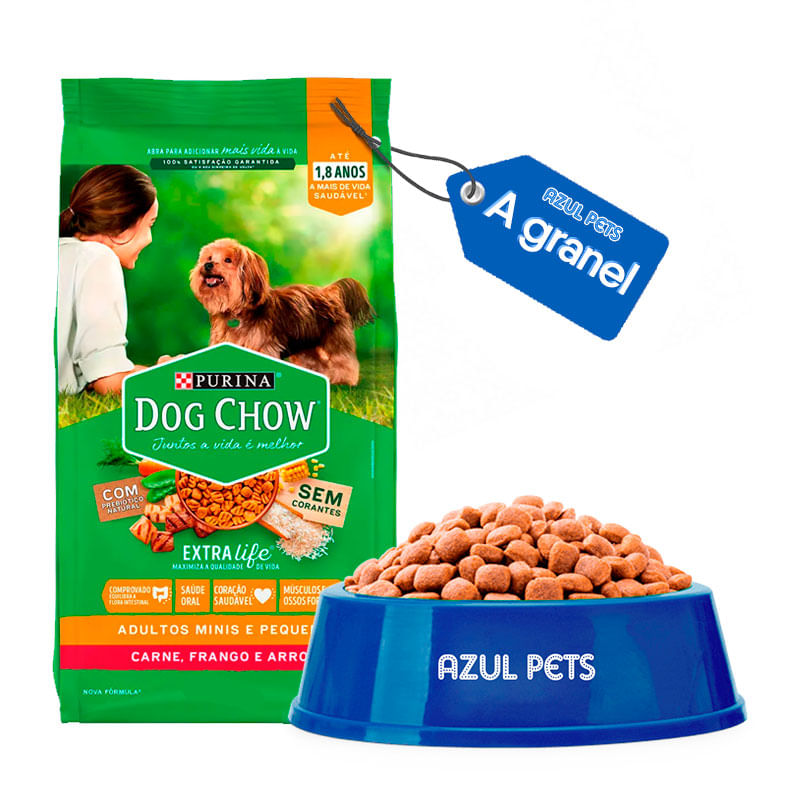 Ração Dog Chow Adultos Minis e Pequenos Frango e Arroz - Aprox. 500g