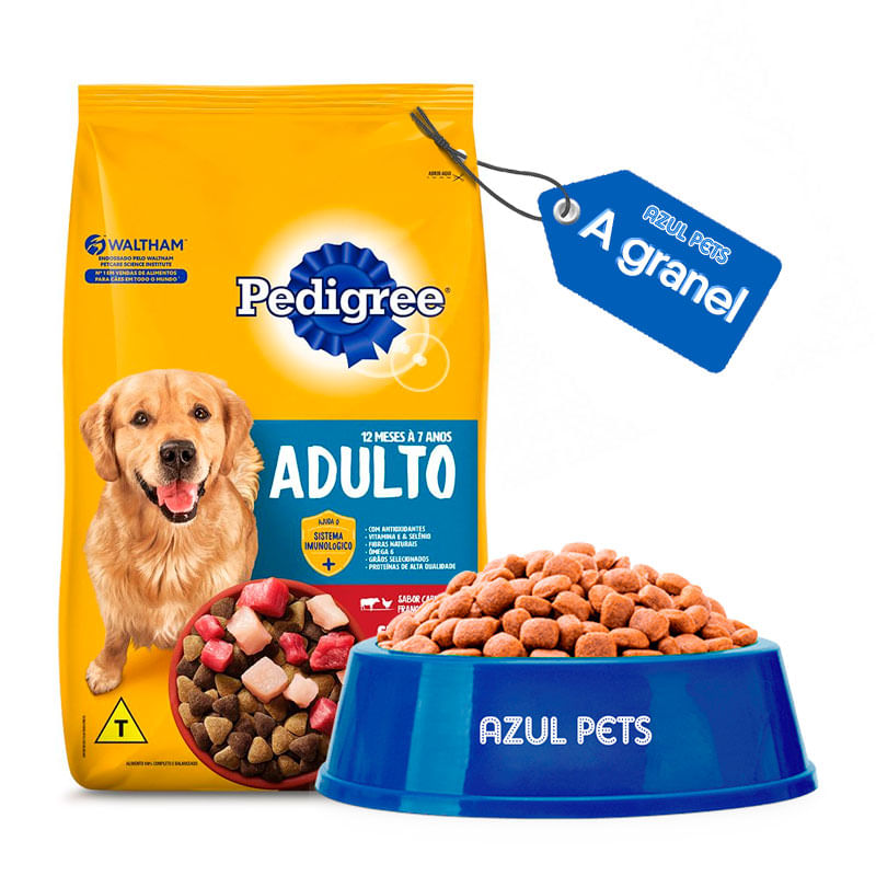 Ração Pedigree Carne Frango e Cereais - Aprox. 500g